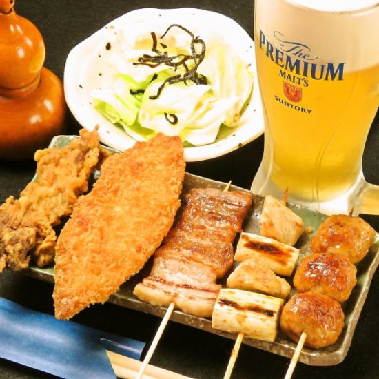 Moved from Hiroshima Station Asse to Nagarekawa! A long-established skewered and fried skewered izakaya with about 30 years of experience!