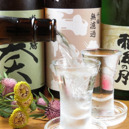 [We also have Japanese sake, mainly local sake from Hiroshima ♪]