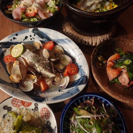 NEW あれと.これと.大満足土鍋コース！飲み放題3時間付き6000円全10品★金土日祝前祝は2時間