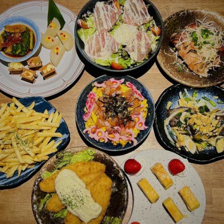 【忘年会】 迷ったらコレ!飲み放題付2時き5000円全10品★