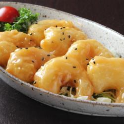 エビマヨ/きくらげ玉子/青梗菜のカニ肉あんかけ/鶏肉の黒酢ソース