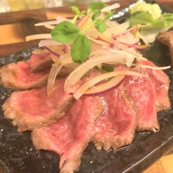 Sliced rare steak (Kamenoko)