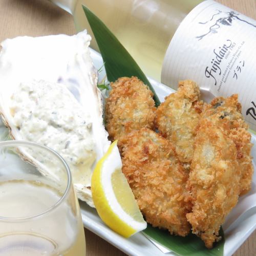 Hand-made fried oysters