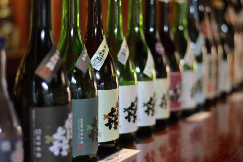 More than 30 types of local sake available