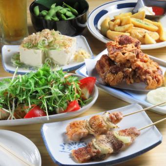 【90分飲み放題付き】２０時からご利用可能　４名様～　串焼さいとう　２次会プラン◆3,000円