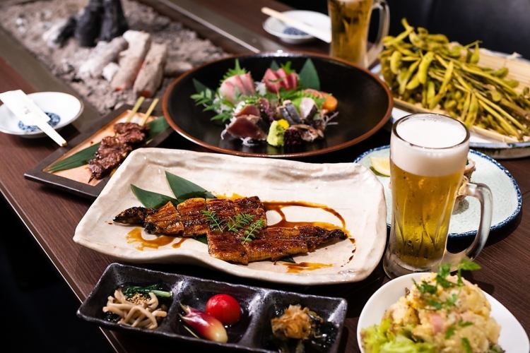 【90分飲み放題付】「個室で囲炉裏」囲炉裏満足コース『6,000円コース』