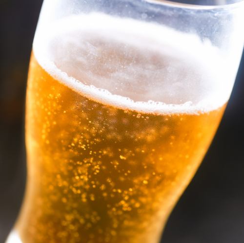 宴の始まり、まずは【ビール】！！