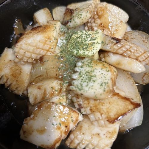 Grilled squid (salt or ginger soy sauce or butter soy sauce) each