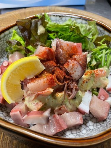 Avocado and seafood tartare