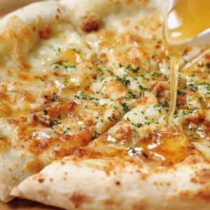 4 kinds of cheese pizza