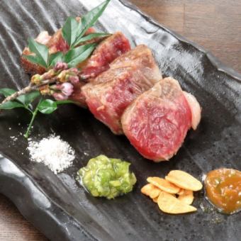Japanese black beef A5 rank fillet steak