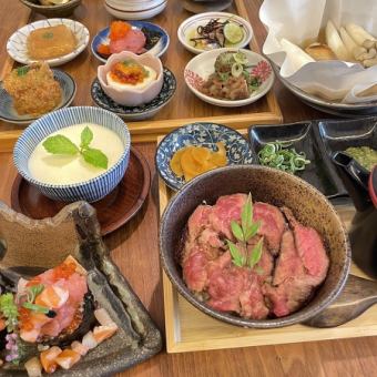 一月限定套餐★【推荐】包含6种开胃菜和招牌肉食拼盘水炊火锅【不含畅饮】4,500日元★