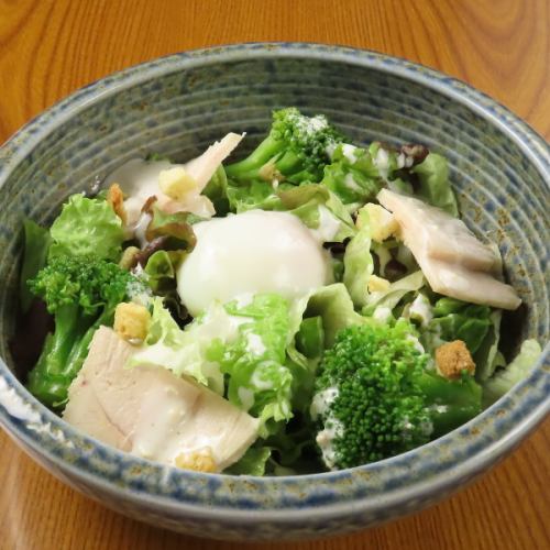 Steamed Chicken Caesar Salad