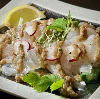 本日の鮮魚のカルパッチョ