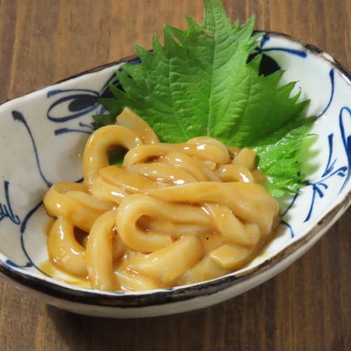 新鮮なイカを使っています！丹精込めて作り上げた自家製の【手作り塩辛】