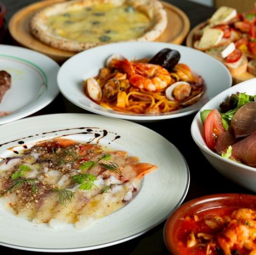 旬の食材を使った創作イタリアンをご堪能ください。