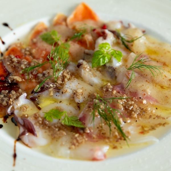 【食べ始めの一品にも】本日鮮魚のカルパッチョ5種盛り