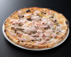 ハムとキノコのPizza