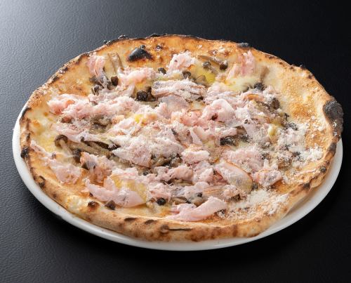 ハムとキノコのPizza