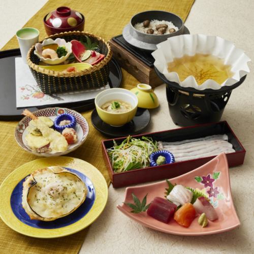 季節◎【はぎ】旬の素材が楽しめる季節の特別御膳♪つゆ豚しゃぶ小鍋【はぎ】4000円(税込)別途飲み放題