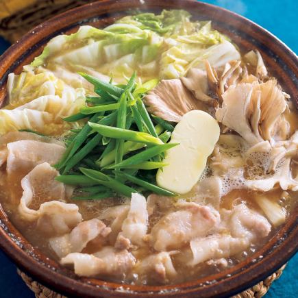 NEW【国産銘柄豚使用】豚バラ鍋付き全8品プレモル生2時間飲み放題付豚豚豚コース6500円→5500円