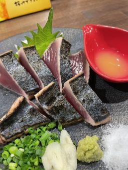≪Exquisite≫ Tosa Oki bonito (salt tataki, ponzu seared, sashimi)