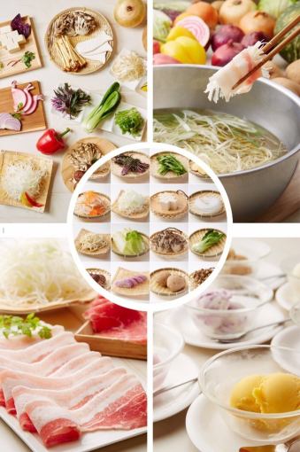 Our most popular dish! Juicy and rich! Hokkaido brand pork [Yume no Daichi Premium Course] Adults 2,800 yen