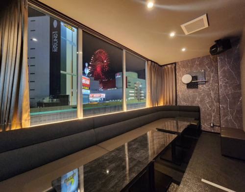 There are private rooms available for you to enjoy in a private space!
