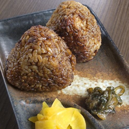 Grilled rice balls (2 pieces)