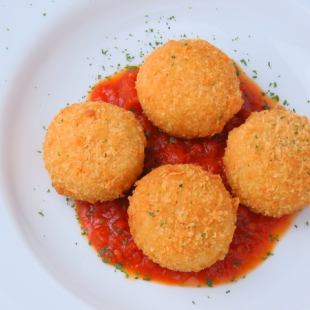 cheese rice croquette
