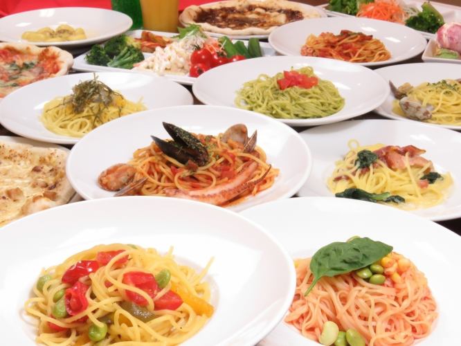 【通常プラン】パスタ&ピッツァ!時間無制限食べ放題1480円(税抜)