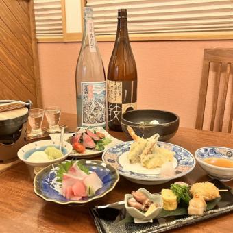 怀石料理套餐 7道菜 4,400日元(最多可预约8人)