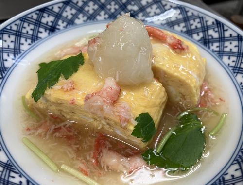 だし巻き玉子かに身あんかけ