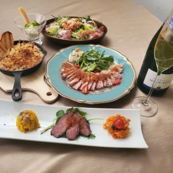 【12月限定】ペアリングワイン付きX’masコース　10,000円