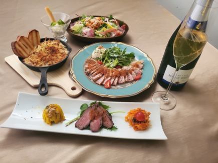 【12월 한정】페어링 와인 첨부 X'mas 코스 10,000엔