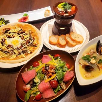 プルミエ季節コース グラスシャンパンor2時間飲み放題付 8000円(税込)