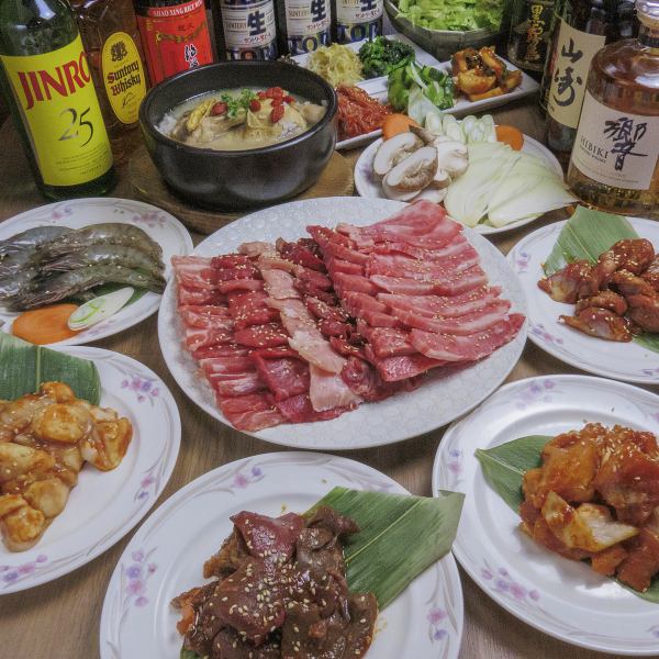 焼肉食べ放題⇒2980円、3980円、4980円ございます♪