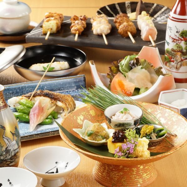 [Recommended for those who want to enjoy yakitori] 100 courses with 12 dishes 4,400 yen