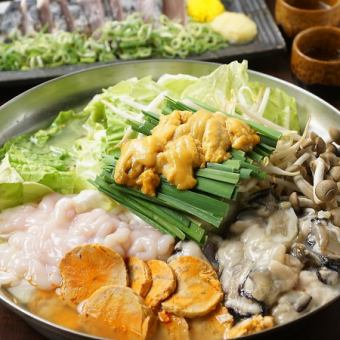 【共10道菜】痛风锅＆烤鸡肉串套餐，适合搭配日本酒