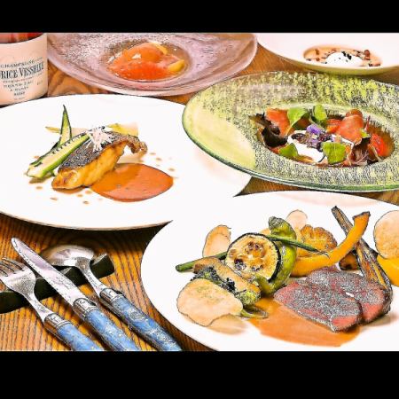 5 minutes walk from the east exit of Kawaguchi Station.Please enjoy a variety of beautifully presented French dishes.