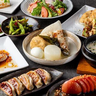 <11월 한정>◎2H 음료 무제한 ◎닭 백탕 오뎅이나 닭 백탕 잡밥 등 10품 “오뎅 코스” 4000엔⇒3000엔