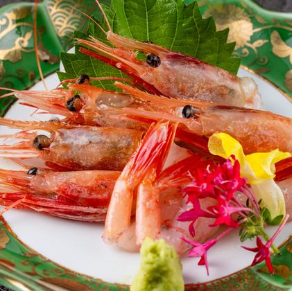 Sweet shrimp sashimi