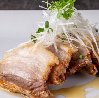 Crispy and melty fried pork