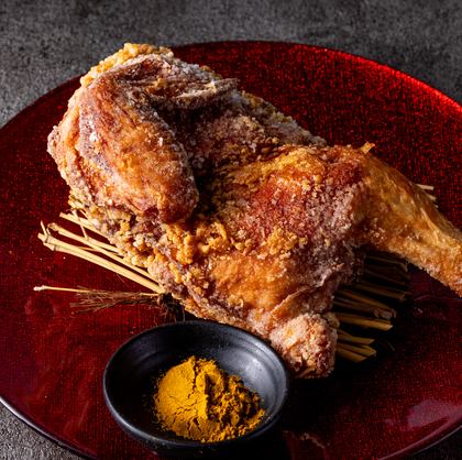 Hearty! Deep-fried chicken half ~Japanese curry style~