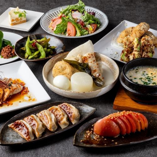 ◎2H 음료 무제한 ◎닭 백탕 오뎅 3종 모리나 닭 백탕 잡밥 등 전 10품 “오뎅 코스” 4000엔⇒3000엔