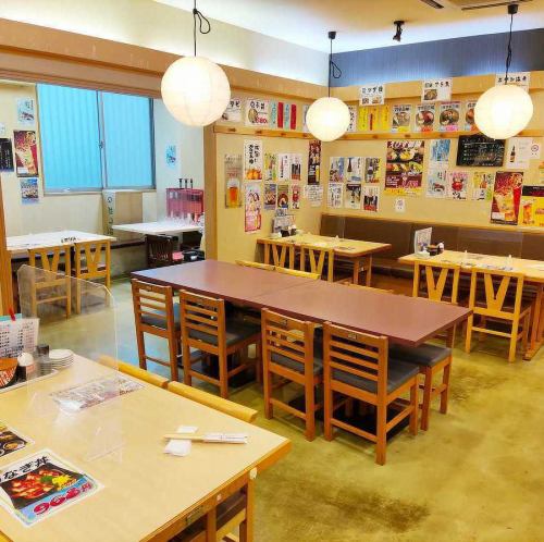 落ち着きのある和風の店内