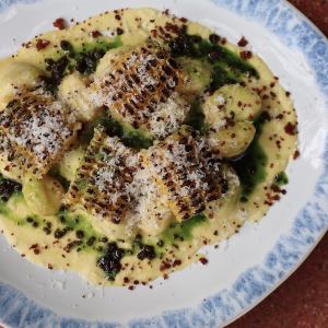 とうもろこしの揚げニョッキ