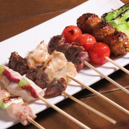 【お手軽宴会!】B特撰炭火焼得々コース!100分(L.o30分前)飲み放題付5000円