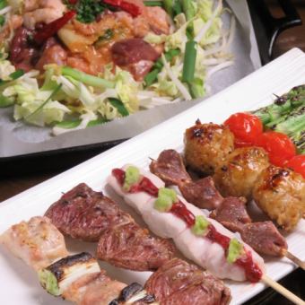 ★とり丸1番人気★【歓送迎会に！とり丸満足Bコース】全10品120分(L.o30分前)飲み放題付5500円！