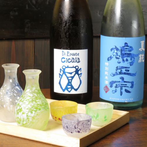 Carefully selected sake from all over Japan